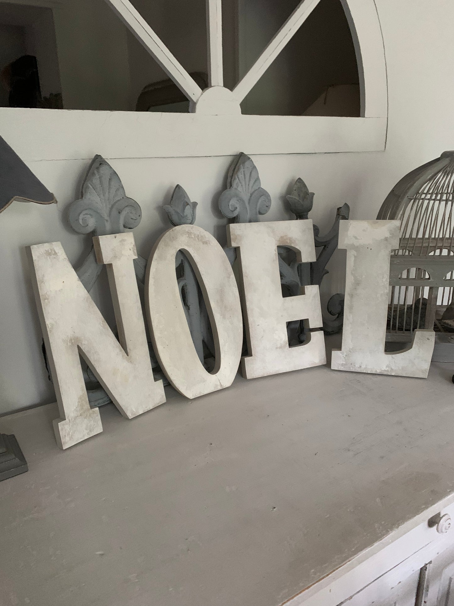 Lettres en bois de Noël